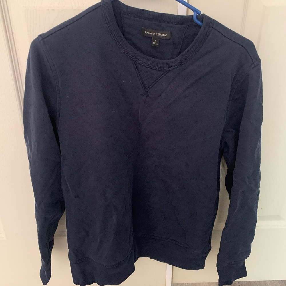 Navy Blue Banana Republic Crew Neck